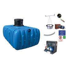 Lot récupérateur d'eau de pluie maison premium Flat Graf 5000 L