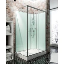Cabine de douche intégrale, Ibiza Schulte, 90 x 140 cm, ouverture droite