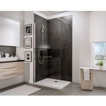 Paroi de douche à l'italienne, 120 x 190 cm, Schulte NewStyle, Walk In, verre transparent anticalcaire
