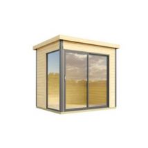 Abri de jardin + plancher Domeo Mini Plus en bois coloris naturel ép.44 mm surface extérieure 5 m²