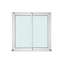 Baie vitrée coulissante alu GoodHome blanc - l.240 x h.215 cm - Uw 1,7