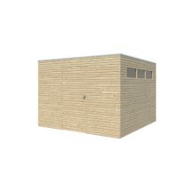 Abri de jardin QB en bois coloris naturel ép.28 mm surface extérieure 9,00 m²