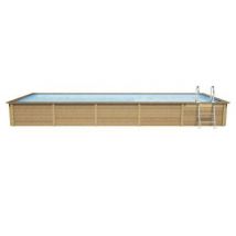 Piscine béton rectangulaire Naturalis LDD L.7,50 x l.3,24 x h.1,28 m