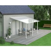 Pergola adossée Olympia 3 x 4,25m blanc