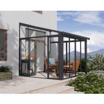 Véranda Canopia SanRemo 2.77 x 3.05m Gris anthracite