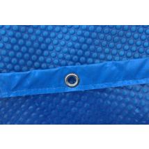 Bâche été à bulles pour piscine bois rectangle 4 pans Marbella 2