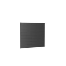 Panneau acier droit Biohort 200 x h.180 cm gris