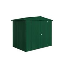 Abri de jardin double porte Biohort Europa T3 en métal coloris vert foncé ép.0,53 mm surface extérieure 3,81 m²