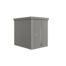 Abri de jardin simple porte Biohort Neo 2A en métal coloris gris quartz métallique ép.0,53 mm surface extérieure 3,6 m²