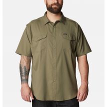 Columbia - Camicia a maniche corte in tinta unita Utilizer II – Taglia Forte - Verde - Taglia 5X - Uomo