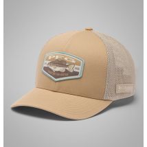 Columbia - PFG Patch Mesh Cap - Beach, Fossil, Big Badge Bass - Größe L/XL - Unisex