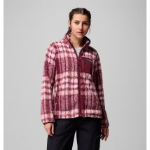 Columbia - Chaqueta sherpa con estampado West Bend II - Rojo - Talla L - Mujer