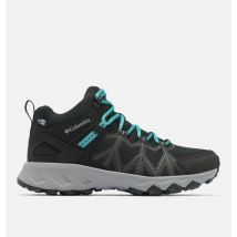 Columbia - Women's Peakfreak II Mid Outdry Hiking Shoe - Black, Teal Size 8 UK Women