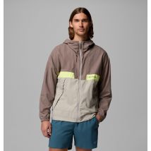 Columbia - Men's Spire Valley Hooded Windbreaker - Iron, Flint Grey, Neon Light Size M Men
