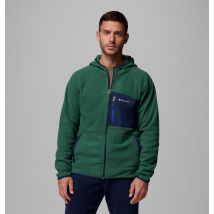 Columbia - Chaqueta de forro polar con capucha Fast Trek Overlay - Verde - Talla L - Hombre