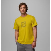 Columbia - T-shirt Graphique en Coton Biologique - Jaune - Taille S - Homme