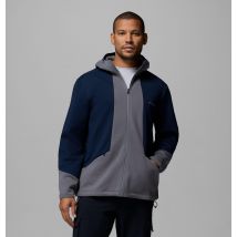 Columbia - Columbia Tech Spacer Full-Zip-Hoodie für Männer - City Grey, Collegiate Navy Größe S - City Grey, Collegiate Navy Größe S