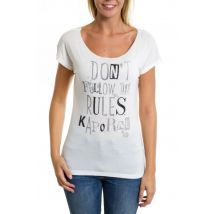 KAPORAL - Tee shirt en viscose Femme Kaporal Blanc
