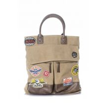 VON DUTCH - Sac textile sable