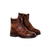- Bottines marron en cuir