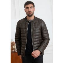 OAKWOOD - Plumífero de piel marrón