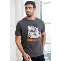 HERO SEVEN - T-Shirt Steve McQueen gris