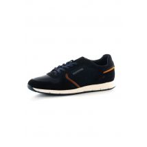 - Baskets en cuir bleu marine