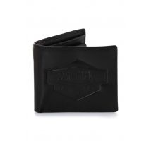 VON DUTCH - Portefeuille en cuir noir petit format