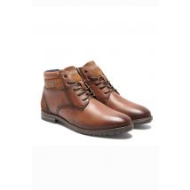 REDSKINS - Zapatos marino coñac piel