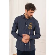 AERONAUTICA MILITARE - Chemise homme bleu marine