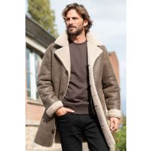 CITYZEN - Manteau long chic en mouton double face