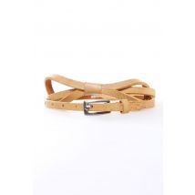 OAKWOOD - Ceinture en cuir pour femme Oakwood jaune