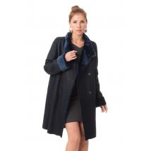 29TH OCTOBER - Manteau en mouton retourné bleu marine