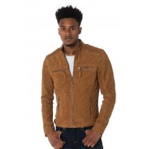 CITYZEN - Blouson homme en daim Cityzen coloris tabac