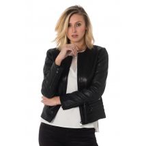 CITYZEN - Spencer en cuir de mouton noir Cityzen