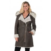 LEVINSKY - Manteau en agneau retourné femme Levinsky