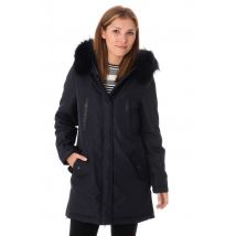OAKWOOD - manteau long avec capuche fourrure Oakwood