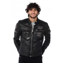 - Blouson racer homme noir
