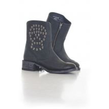 SCHOTT - Bottines Femme Schott Noir en cuir
