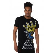 HORSPIST - T-shirt nera con stampa King