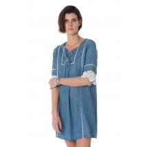 KAPORAL - robe femme effet denim bleu froza denmed