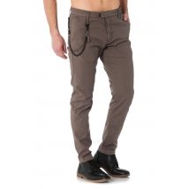 ANTONY MORATO - Pantalon en coton kaki avec mousqueton