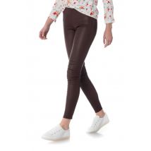OAKWOOD - Pantalon en cuir bordeaux femme
