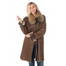 29TH OCTOBER - Manteau en mouton retourné mérinos cognac