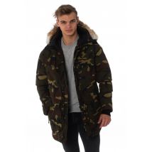 HELVETICA MOUNTAIN PIONEERS - Parka homme Helvetica camouflage vert