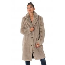OAKWOOD - Manteau en fourrure synthétique beige foncé Oakwood