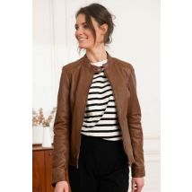 OAKWOOD - Blouson col rond en cuir de mouton