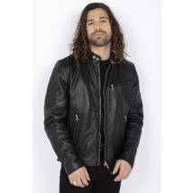 SCHOTT - Blouson col motard SCHOTT en agneau