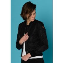 SCHOTT - Bombers femme en nylon noir
