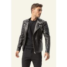 SERGE PARIENTE - Chaqueta Bikers negros de moda para los hombres